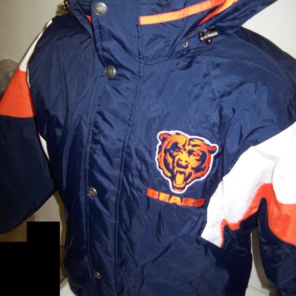 CHICAGO BEARS STARTER NFL Hooded Jacket 5X - Picture 5 of 14